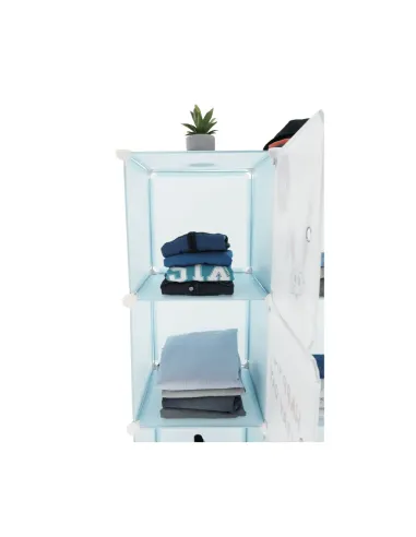 Dulap EDRIN pentru copii, 75x37x111 cm, metal și plastic | MobilaOK