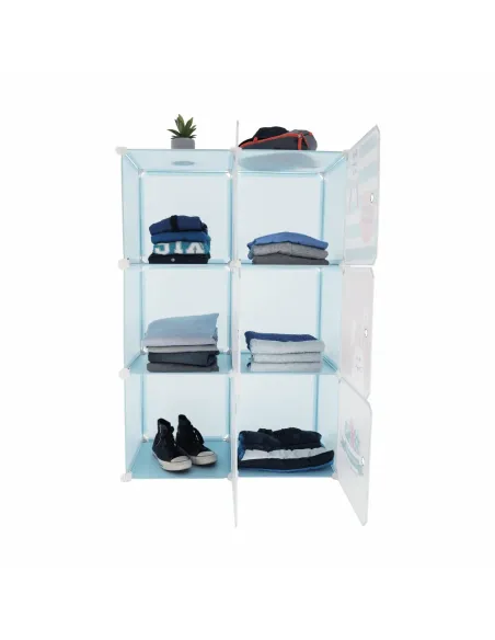 Dulap EDRIN pentru copii, 75x37x111 cm, metal și plastic | MobilaOK