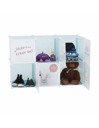 Dulap EDRIN pentru copii, 75x37x111 cm, metal și plastic | MobilaOK