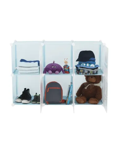 Dulap EDRIN pentru copii, 75x37x111 cm, metal și plastic | MobilaOK