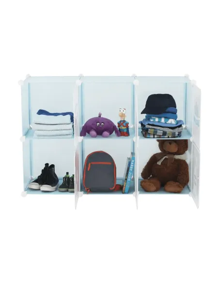 Dulap EDRIN pentru copii, 75x37x111 cm, metal și plastic | MobilaOK