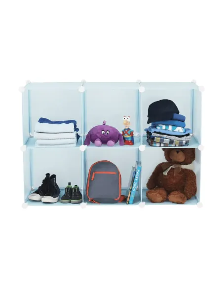 Dulap EDRIN pentru copii, 75x37x111 cm, metal și plastic | MobilaOK