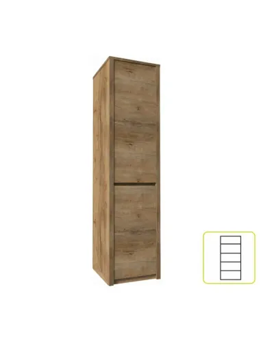 Dulap, MONTANA S1D, dormitor/hol, 50x197x43 cm, PAL melaminat cu margini ABS | MobilaOK