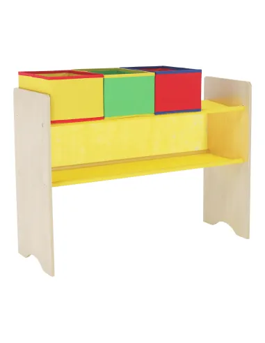Organizator de jucării NORDEN | cameră copii | 82.5x29.3x60 cm | PAL melaminat, metal, textile | MobilaOK