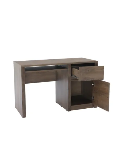 Birou PC MONTANA B1, birou, 120 x 75 x 53 cm, PAL melaminat stejar lefkas închis | MobilaOK