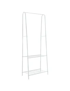 Cuier BELINDA pentru hol/dormitor, 61x163x36 cm, Metal, alb | MobilaOK 2