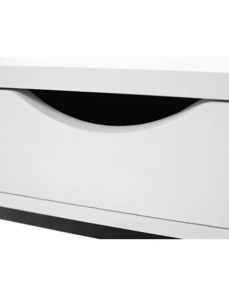 Noptieră/Măsuță Auxiliară VIRED, dormitor/living, 50x60x30 cm, MDF cu folie PVC și metal | MobilaOK