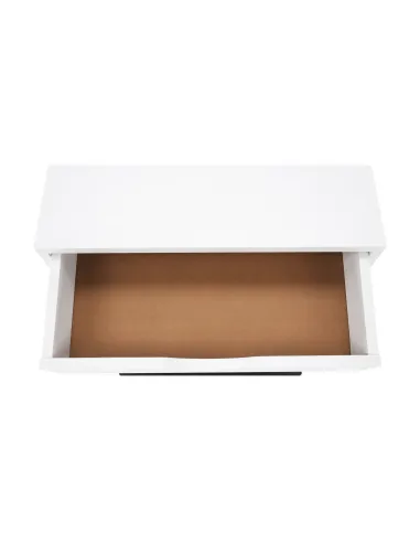 Noptieră/Măsuță Auxiliară VIRED, dormitor/living, 50x60x30 cm, MDF cu folie PVC și metal | MobilaOK