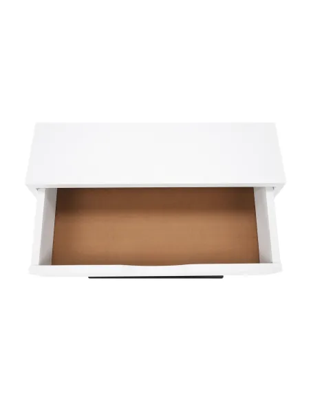 Noptieră/Măsuță Auxiliară VIRED, dormitor/living, 50x60x30 cm, MDF cu folie PVC și metal | MobilaOK