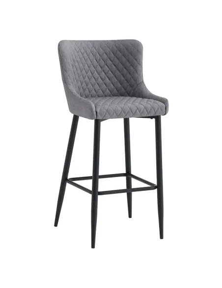 Scaun bar CEZARIA, bucătărie/bar, 51x56x105.5 cm, Textil/Metal | MobilaOK