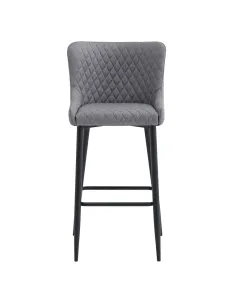 Scaun bar CEZARIA, bucătărie/bar, 51x56x105.5 cm, Textil/Metal | MobilaOK 2