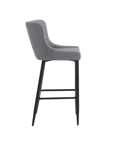 Scaun bar CEZARIA, bucătărie/bar, 51x56x105.5 cm, Textil/Metal | MobilaOK