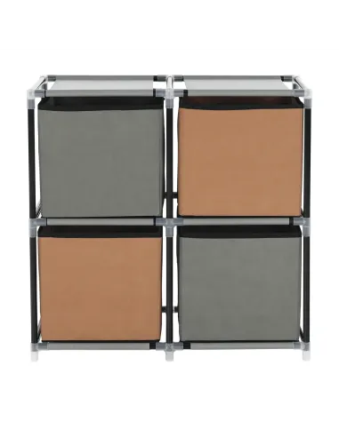 Comodă CAMILO TYP 1 dormitor/hol, 58x57x30 cm, metal și textil, KONDELA | MobilaOK