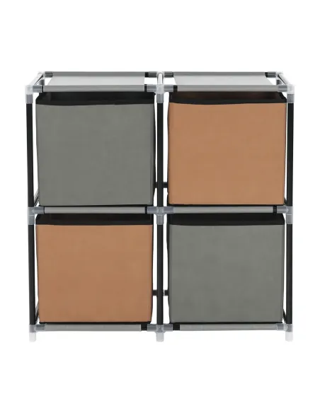 Comodă CAMILO TYP 1 dormitor/hol, 58x57x30 cm, metal și textil, KONDELA | MobilaOK