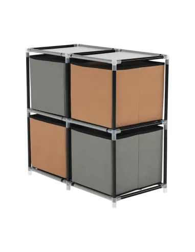 Comodă CAMILO TYP 1 dormitor/hol, 58x57x30 cm, metal și textil, KONDELA | MobilaOK