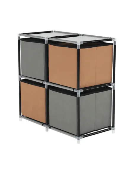 Comodă CAMILO TYP 1 dormitor/hol, 58x57x30 cm, metal și textil, KONDELA | MobilaOK