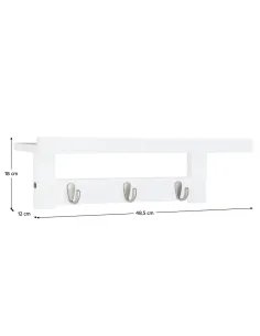 Raft, JODA TYP 2, baie/hol, 48.5x12x18 cm, Bambus si Otel | MobilaOK 2