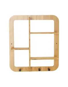 Raft, ARTID TYP 2, bucătărie baie birou, 52x59.5x10 cm, Bambus natural | MobilaOK