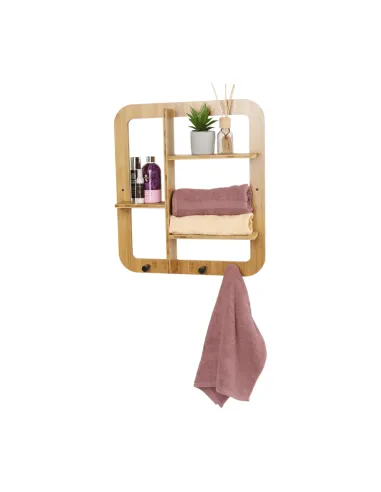 Raft, ARTID TYP 2, bucătărie baie birou, 52x59.5x10 cm, Bambus natural | MobilaOK