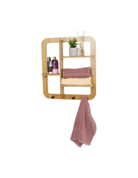 Raft, ARTID TYP 2, bucătărie baie birou, 52x59.5x10 cm, Bambus natural | MobilaOK