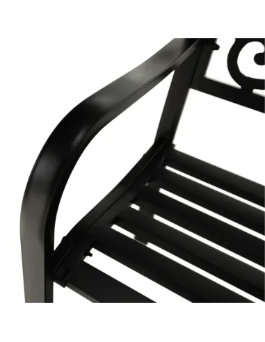 Bancă de grădină VENDA, exterior, 127x60x85 cm, Metal | MobilaOK