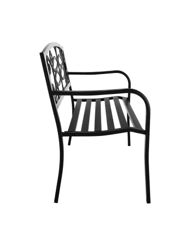 Bancă de grădină VENDA, exterior, 127x60x85 cm, Metal | MobilaOK