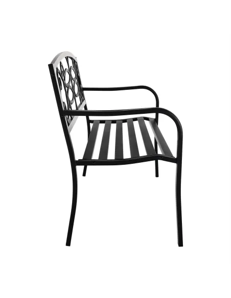 Bancă de grădină VENDA, exterior, 127x60x85 cm, Metal | MobilaOK