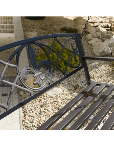 Leagăn ABEA, grădină/balcon/interior, 127x56x52 cm, Oțel | MobilaOK