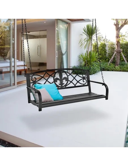 Leagăn ABEA, grădină/balcon/interior, 127x56x52 cm, Oțel | MobilaOK