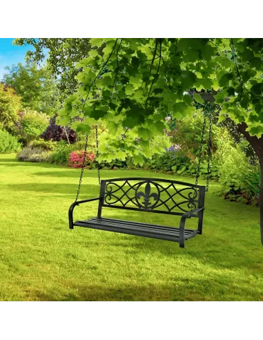 Leagăn ABEA, grădină/balcon/interior, 127x56x52 cm, Oțel | MobilaOK