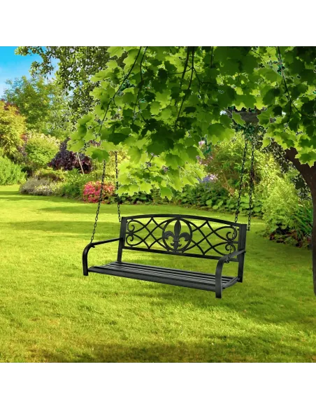 Leagăn ABEA, grădină/balcon/interior, 127x56x52 cm, Oțel | MobilaOK