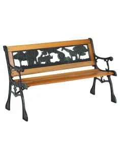 Bancă pentru copii, NADAZA, dormitor/copii, 82x40x48 cm, PAL, oțel, plastic | MobilaOK