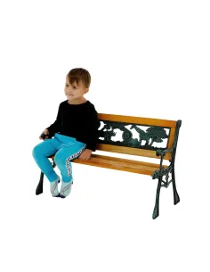 Bancă pentru copii, NADAZA, dormitor/copii, 82x40x48 cm, PAL, oțel, plastic | MobilaOK 2