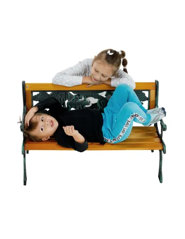 Bancă pentru copii, NADAZA, dormitor/copii, 82x40x48 cm, PAL, oțel, plastic | MobilaOK
