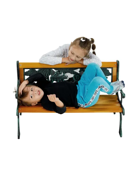 Bancă pentru copii, NADAZA, dormitor/copii, 82x40x48 cm, PAL, oțel, plastic | MobilaOK