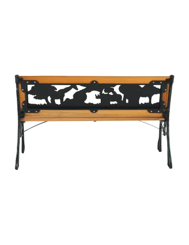 Bancă pentru copii, NADAZA, dormitor/copii, 82x40x48 cm, PAL, oțel, plastic | MobilaOK
