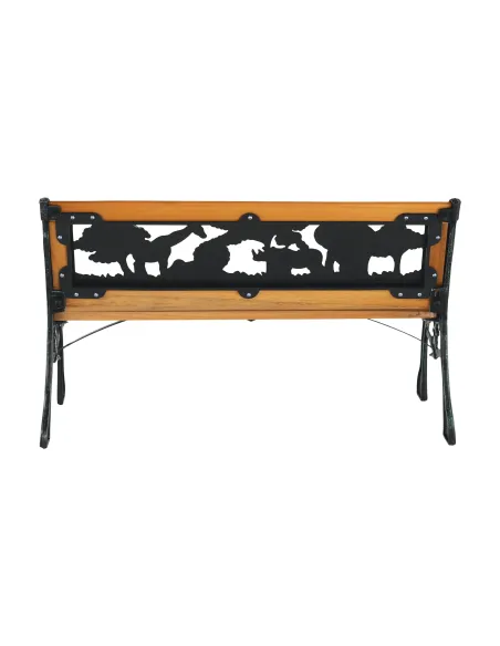 Bancă pentru copii, NADAZA, dormitor/copii, 82x40x48 cm, PAL, oțel, plastic | MobilaOK