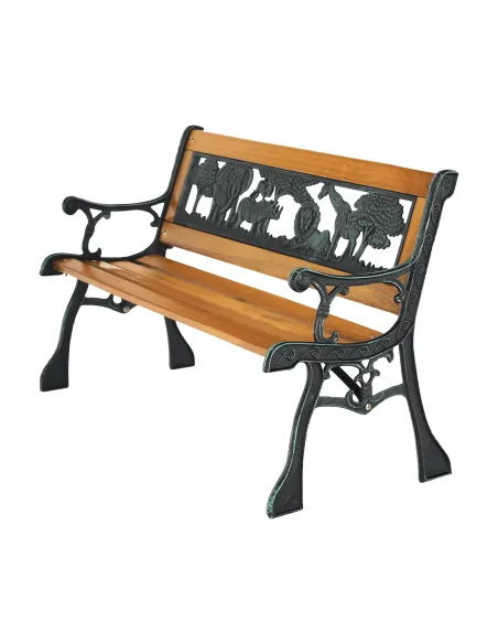 Bancă pentru copii, NADAZA, dormitor/copii, 82x40x48 cm, PAL, oțel, plastic | MobilaOK