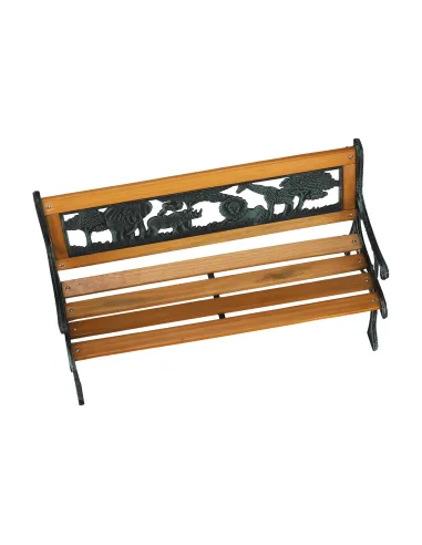 Bancă pentru copii, NADAZA, dormitor/copii, 82x40x48 cm, PAL, oțel, plastic | MobilaOK