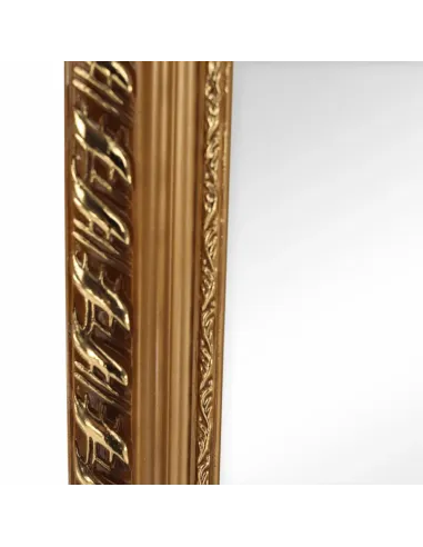 Oglindă de podea LAVAL, dormitor/hol, 40x150 cm, lemn și metal | MobilaOK