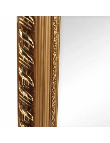 Oglindă de podea LAVAL, dormitor/hol, 40x150 cm, lemn și metal | MobilaOK