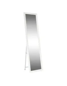 Oglindă de podea, alb/ornament auriu, LAVAL | MobilaOK