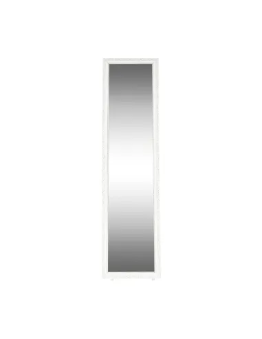 Oglindă de podea, alb/ornament auriu, LAVAL | MobilaOK