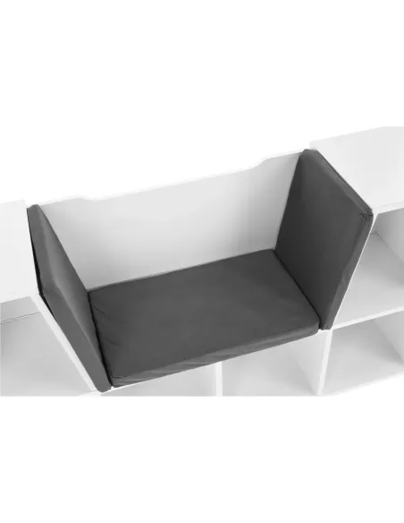 Bibliotecă cu scaune FERIA pentru copii, 112x27x61 cm, PAL melaminat | MobilaOK