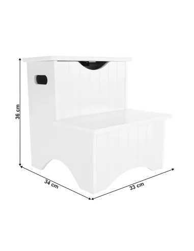 Scară copii HURLEY, depozitare jucării, 33x34x36 cm, MDF | MobilaOK