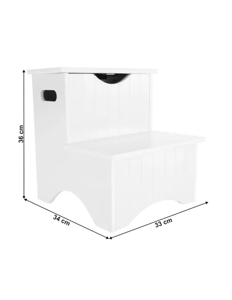 Scară copii HURLEY, depozitare jucării, 33x34x36 cm, MDF | MobilaOK