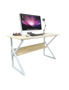 Birou TARCAL 100, home office, 100x72x60 cm, MDF laminat și metal | MobilaOK