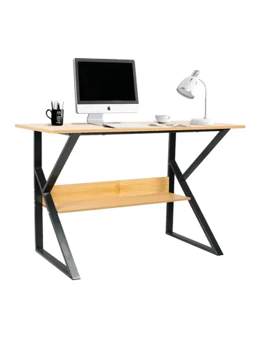 Birou TARCAL 100 pentru birou/home office, 100x72x60 cm, din MDF laminat și metal | MobilaOK