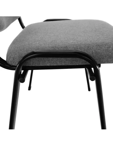 Scaun de birou ISO ECO, gri, birou, 53.5x43x78 cm, textil/metal | MobilaOK