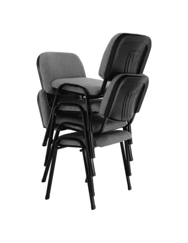Scaun de birou ISO ECO, gri, birou, 53.5x43x78 cm, textil/metal | MobilaOK